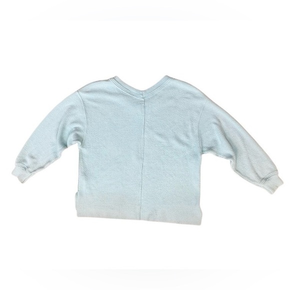 AERIE Wonder light blue textured sweatshirt women’s junior size small - Picture 12 of 17